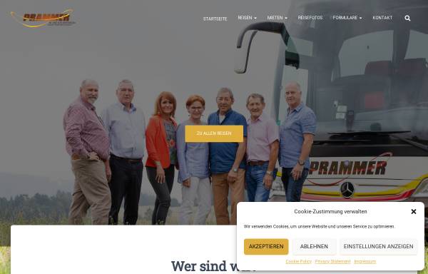 Vorschau von www.prammer-reisen.at, Prammer Busreisen