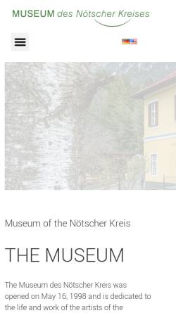 Vorschau der mobilen Webseite www.noetscherkreis.at, Museum des Nötscher Kreises