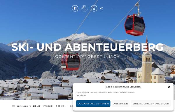 Vorschau von obertilliacher-bergbahnen.com, Obertilliacher Bergbahnen