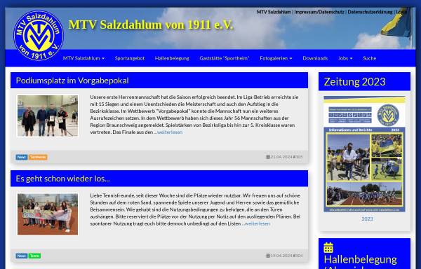 Vorschau von mtv-salzdahlum.com, Männerturnverein Salzdahlum e.V.