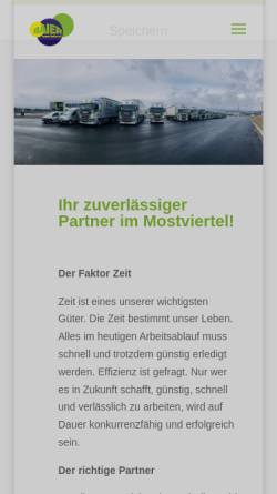 Vorschau der mobilen Webseite www.baier.at, Baier Transporte
