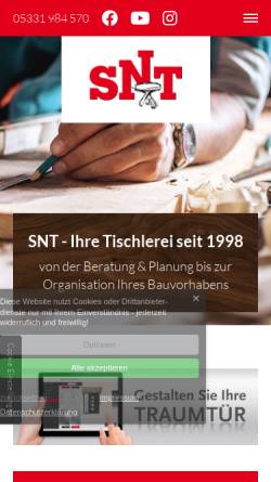 Vorschau der mobilen Webseite www.tischlerei-snt.de, Stephan Niehoff Tischlermeister