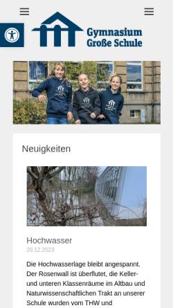 Vorschau der mobilen Webseite www.grosse-schule.de, Große Schule