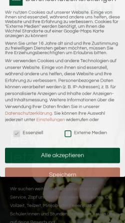 Vorschau der mobilen Webseite www.wichtel.de, Ditzinger Wichtel GmbH & Co KG