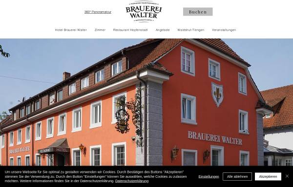 Vorschau von www.brauereiwalter.de, Hotel-Restaurant Brauerei Walter