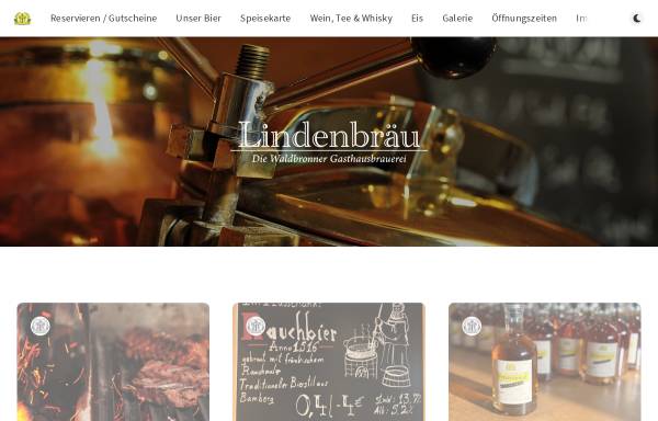Vorschau von lindenbräu.de, Lindenbräu GmbH