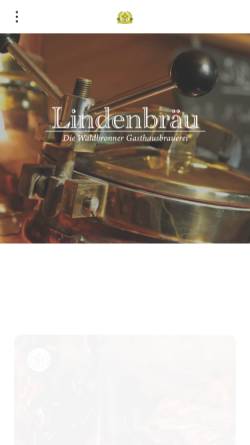 Vorschau der mobilen Webseite lindenbräu.de, Lindenbräu GmbH