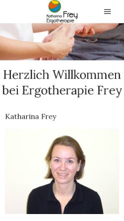 Vorschau der mobilen Webseite www.ergotherapie-frey.at, Ergotherapie Katharina Frey