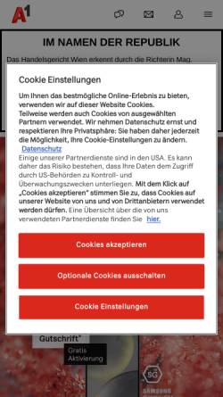 Vorschau der mobilen Webseite members.aon.at, Schenk Ferdinand