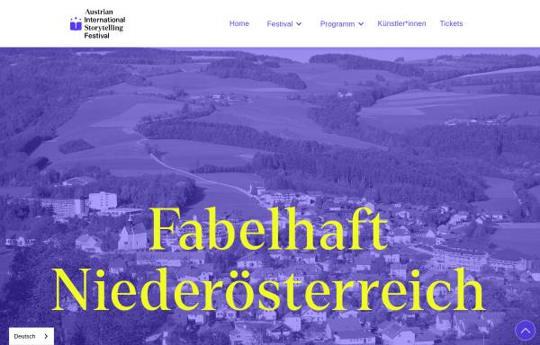 Vorschau von www.fabelhaft.at, Erzählkunstfestival Fabelhaft! Niederösterreich