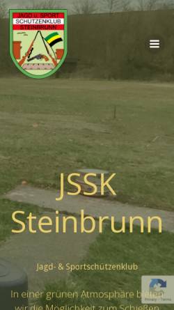 Vorschau der mobilen Webseite www.jssk.at, Jagd- und Sportschützenklub Steinbrunn