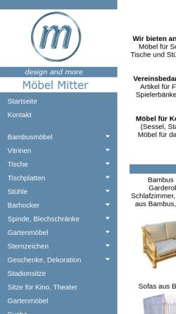Vorschau der mobilen Webseite moebel.org, Möbelhaus und Tischlerei Manfred Mitter