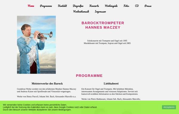 Vorschau von www.barocktrompeter.de, Maczey, Hannes