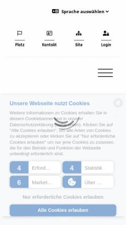 Vorschau der mobilen Webseite boehmerwaldgolf.at, Golfpark und Golfclub Böhmerwald