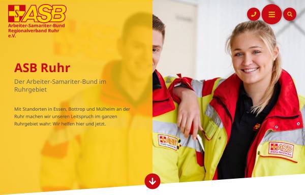 Vorschau von www.asb-ruhr.de, Arbeiter-Samariter-Bund (ASB) Regionalverband Ruhr e.V.