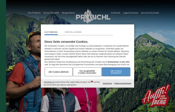 Vorschau von www.praebichl.at, Präbichl Bergbahnen
