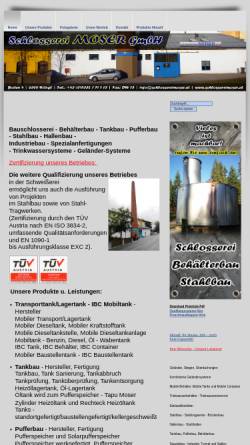 Vorschau der mobilen Webseite www.schlossereimoser.at, Moser GmbH Schlosserei