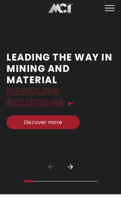 Vorschau der mobilen Webseite www.mci-austria.com, Mining Consulting International GmbH