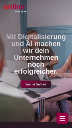 Vorschau der mobilen Webseite www.online.ch, Online Consulting AG