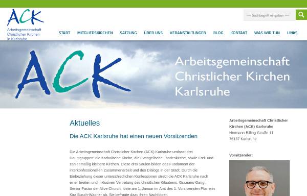 Vorschau von ack-karlsruhe.de, Arbeitskreis christliche Kirchen