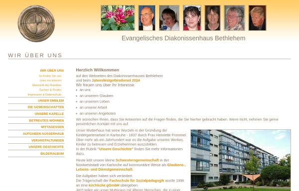 Vorschau von www.haus-bethlehem.de, Evangelisches Diakonissenhaus Bethlehem