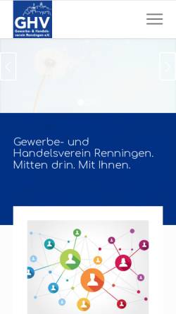 Vorschau der mobilen Webseite ghv-renningen.de, GHV Renningen