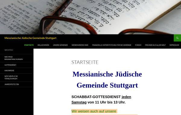 Vorschau von www.messianische-juden.org, Messianische Jüdische Gemeinde