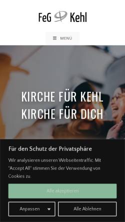 Vorschau der mobilen Webseite kehl.feg.de, FeG Kehl