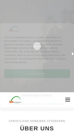 Vorschau der mobilen Webseite c-g-a.net, Christliche Gemeinde Attendorn