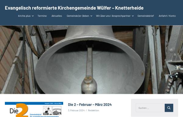 Vorschau von www.kirche-knetterheide.de, Evangelisch-lutherische Versöhnungskirche Knetterheide