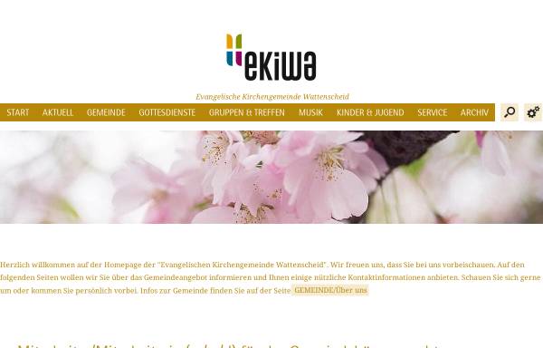 Vorschau von www.e-ki-wa.de, Evangelische Kirchengemeinde Wattenscheid