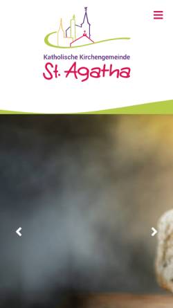 Vorschau der mobilen Webseite www.st-agatha-dorsten.de, Katholische Pfarrgemeinde St. Agatha Dorsten