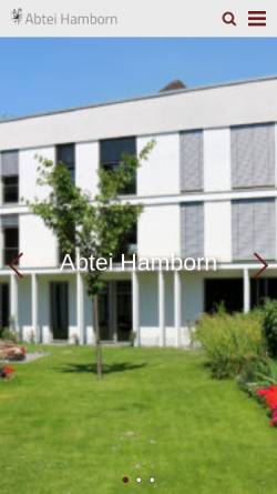 Vorschau der mobilen Webseite abtei-hamborn.de, Abtei Hamborn, Norbertines