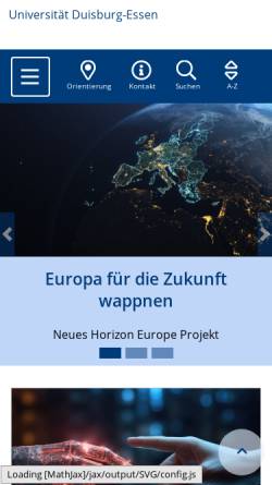 Vorschau der mobilen Webseite www.uni-duisburg.de, Katholisches Hochschulzentrum