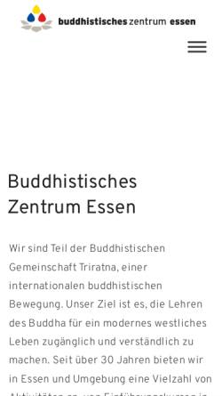 Vorschau der mobilen Webseite www.buddhistisches-zentrum-essen.de, Buddhistisches Zentrum Essen