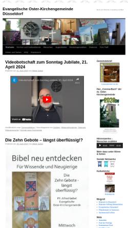 Vorschau der mobilen Webseite www.osterkirchengemeinde.de, Evangelische Kirchengemeinde Düsseldorf-Rath