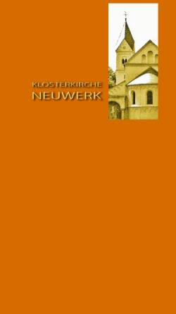 Vorschau der mobilen Webseite www.klosterkirche-neuwerk.de, Klosterkirche Neuwerk