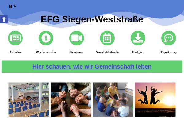 Vorschau von www.efg-siegen-weststrasse.de, Evangelisch-Freikirchliche Gemeinde Siegen-Weststraße