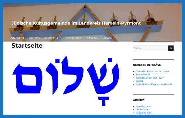 Jüdische Kultusgemeinde im Landkreis Hameln-Pyrmont