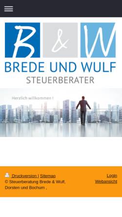 Vorschau der mobilen Webseite www.brede-wulf.de, Brede & Wulf GbR