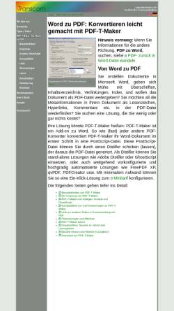 Vorschau der mobilen Webseite www.trans-com.de, PDF-T-Maker