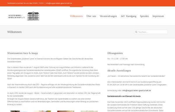Vorschau von www.august-bebel-gesellschaft.de, Gedenkstätte 