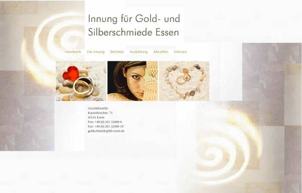 Vorschau von www.goldschmiede-innung-essen.de, Gold- und Silberschmiedeinnung Essen