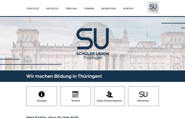 Vorschau von www.su-th.de, Schüler Union Thüringen
