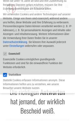 Vorschau der mobilen Webseite www.unikart.de, Unikart Agentur