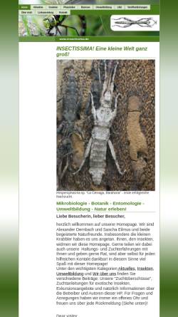 Vorschau der mobilen Webseite www.insectissima.de, Insectissima.de