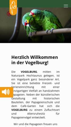 Vorschau der mobilen Webseite www.vogelburg.de, Vogelburg Hochtaunus