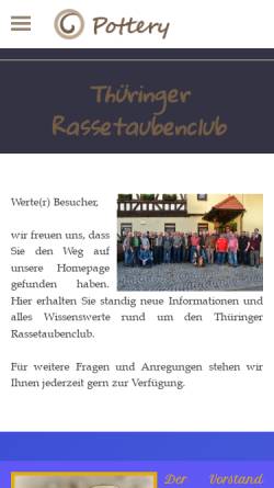 Vorschau der mobilen Webseite www.mtrc.de, Mittelthüringer Rassetaubenclub