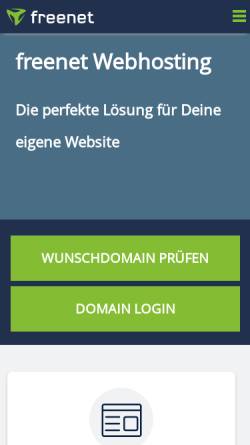 Vorschau der mobilen Webseite freenet-homepage.de, Schauwellensittichzucht Helmut Klüsener