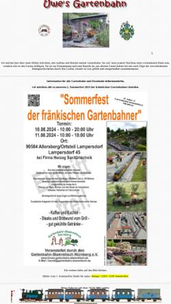 Vorschau der mobilen Webseite www.uwes-gartenbahn.de, Uwes Gartenbahn